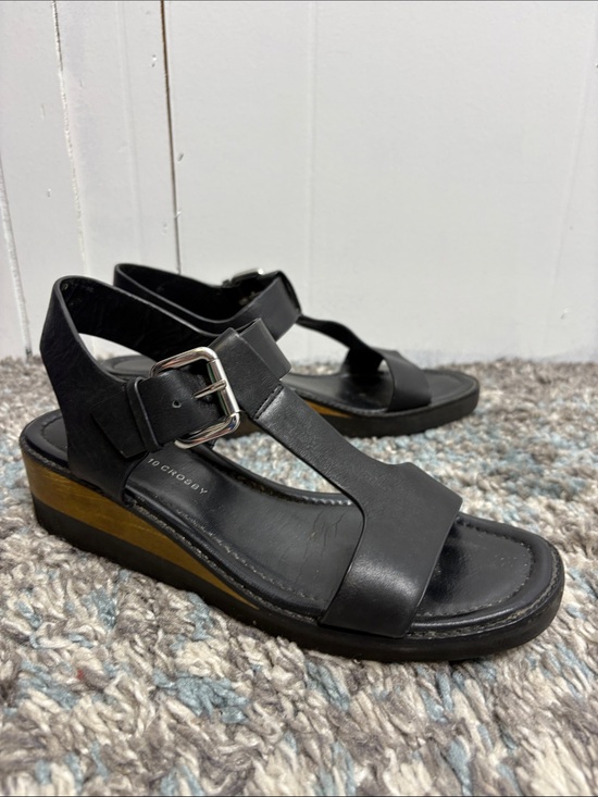 10 Crosby Derek Lam Shoes - Derek Lam 10 Crosby Shoes Womens 10 Sandals T Strap Open Toe Wedge Classic
